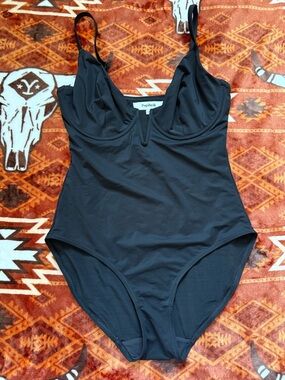Popilush Black One-Piece Swimsuit
